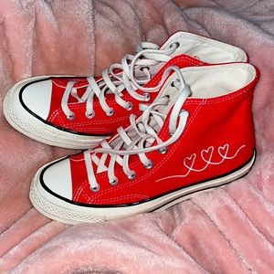 NEW LIMITED EDITION RED HIGH TOP CONVERSE!